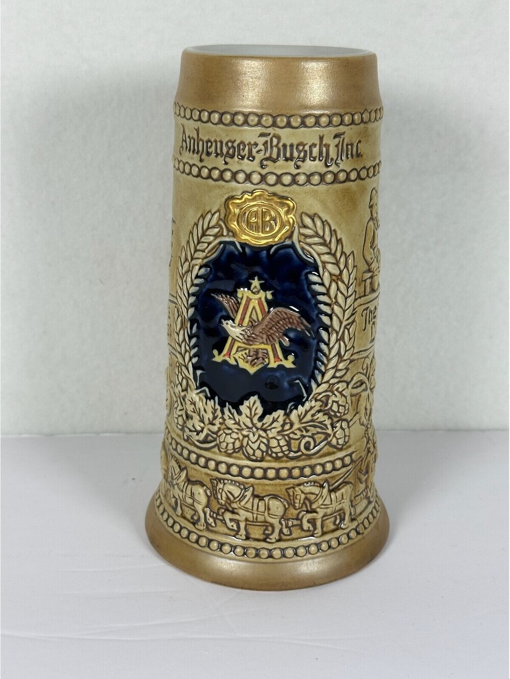 Vintage Anheuser-Busch Ceramarte Beer Stein St. Louis World's Largest C-11